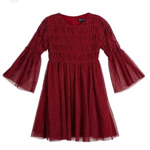 Neon Rebels Girls Carrie Tulle Dress - Ruby Red size 6